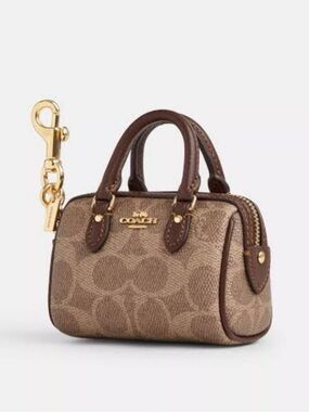 COACH Mini Rowan Charm Bag..